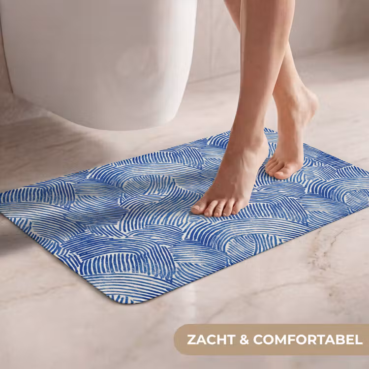 WC Mat - Modern - Abstract - Blauw — 7