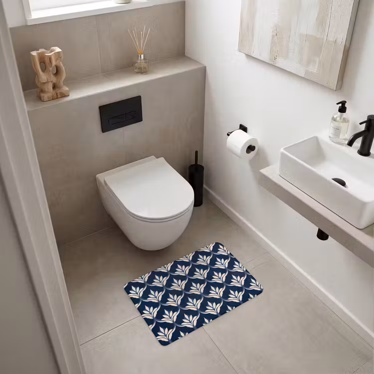 WC Mat - Modern - Ontwerp - Blauw — 6