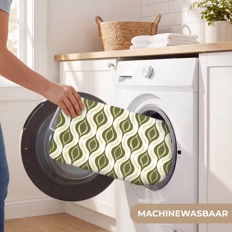 WC Mat - Patroon - Retro - Groen — 5