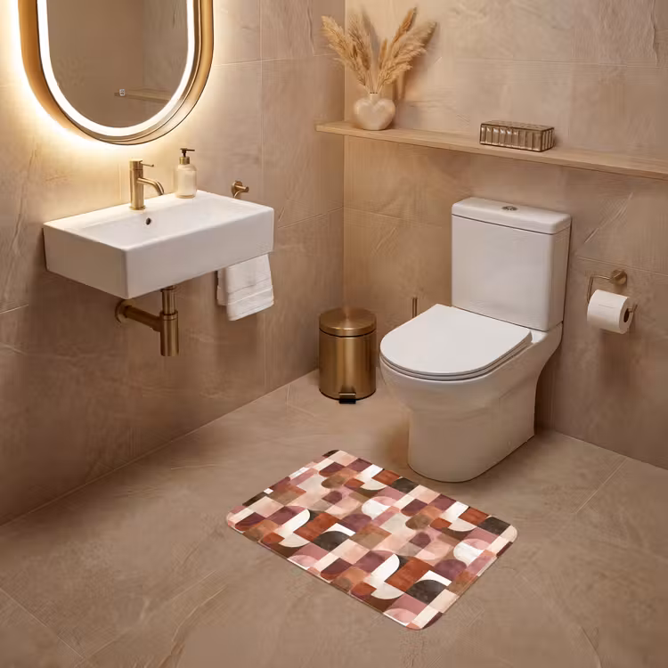 WC Mat - Geometrie - Modern - Retro — 4
