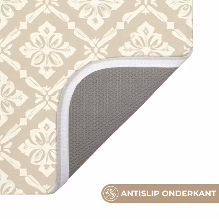 WC Mat - Floraal - Ornament - Beige — 3