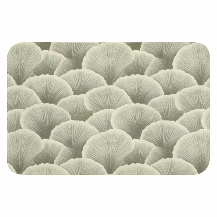 WC Mat - Waaier - Blad - Groen — 1