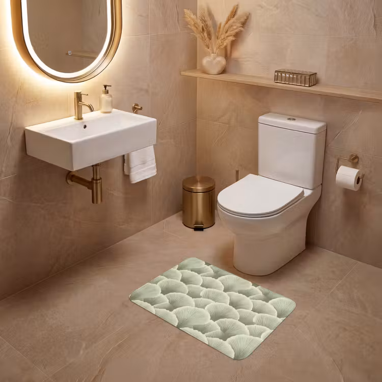 WC Mat - Waaier - Blad - Groen — 4