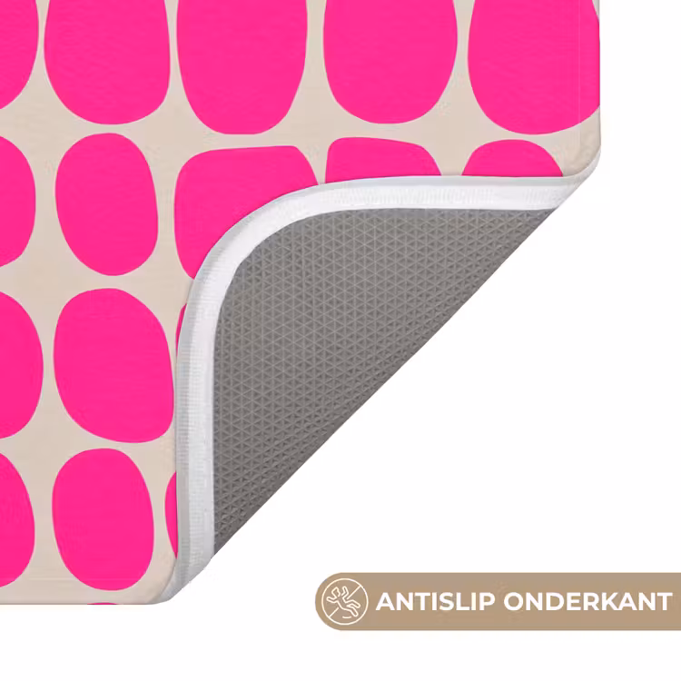 WC Mat - Stippen - Patroon - Roze — 3