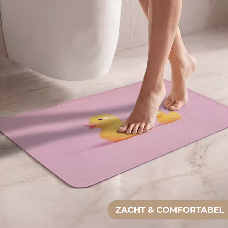 WC Mat - Eendjes - Vrolijk - Roze — 7