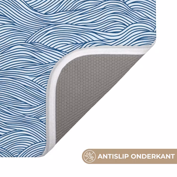WC Mat - Golven - Ritmisch - Blauw — 3