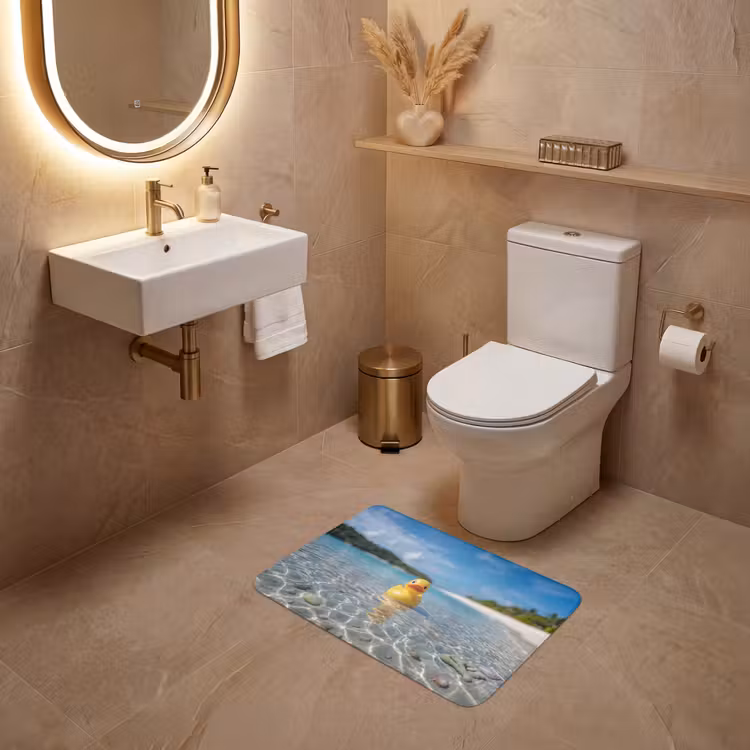 WC Mat - Tropisch - Badeend - geel — 4