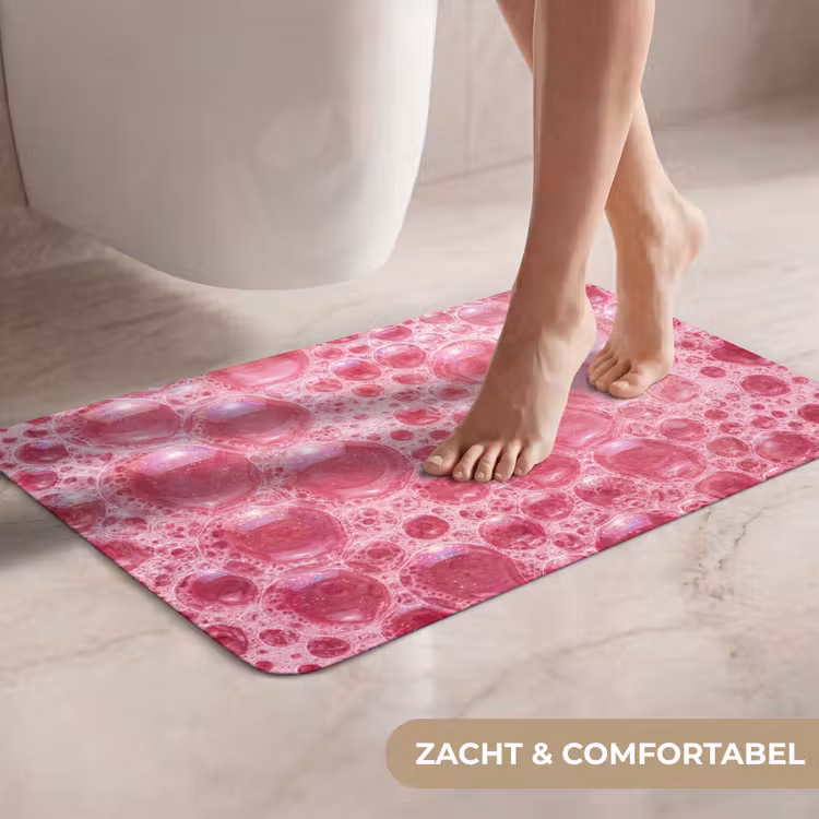 WC Mat - Roze - Schuim - Bubbels — 7
