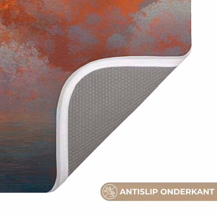WC Mat - Zee - Boot - Wolken - Oranje — 3