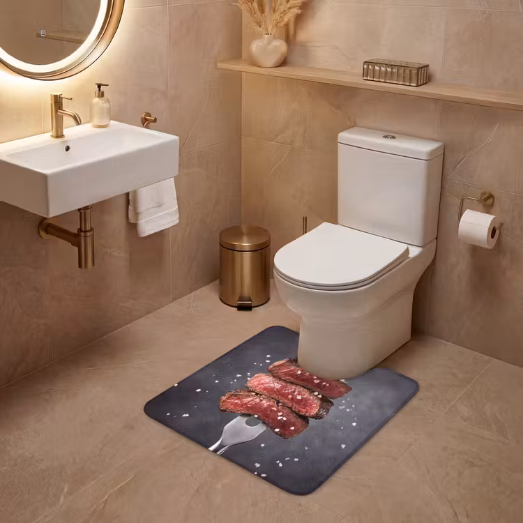 WC Mat - Eten - Vlees - Zout — 3