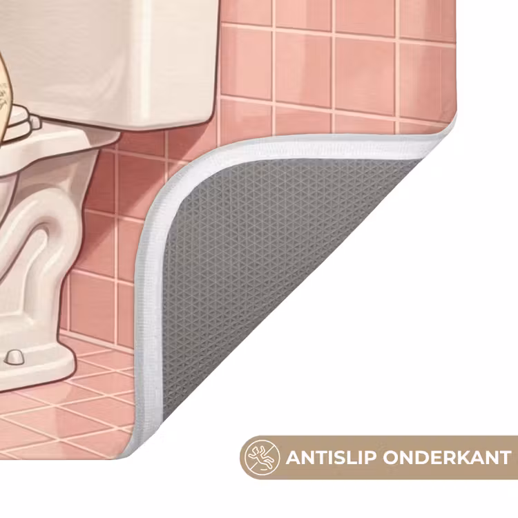WC Mat - Roze - Retro - Vrouw — 3
