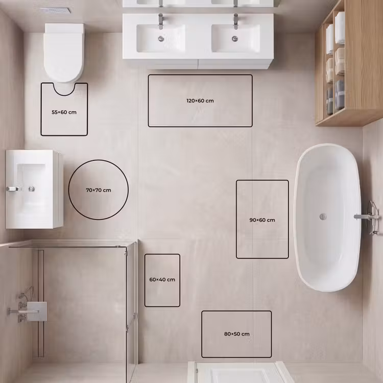 WC Mat - Roze - Retro - Vrouw — 8