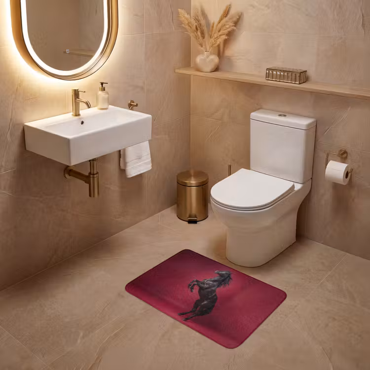 WC Mat - Hengst - Steigert - Rood — 4