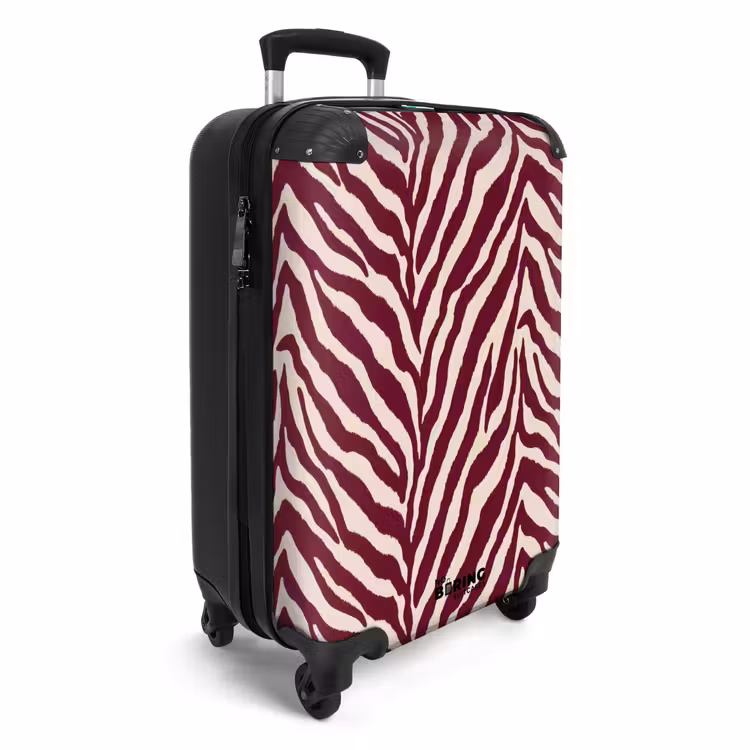 CaseSwap - Zebra - Motief - Bordeaux - Rood — 2