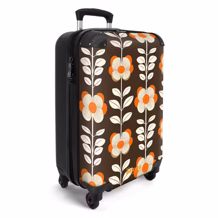CaseSwap - Bloemen - Retro - Bruin — 2