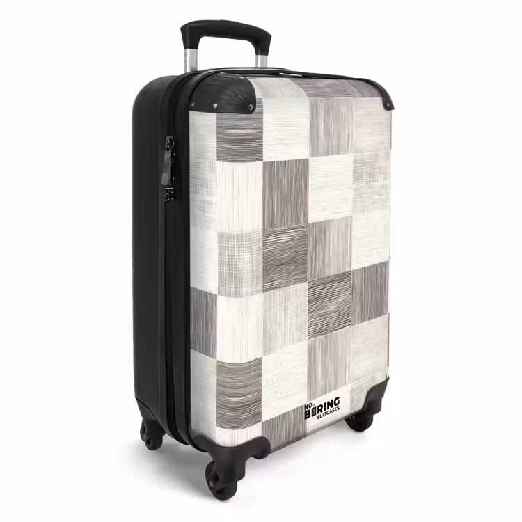 CaseSwap - Patroon - Dambord - Houtnerf — 2