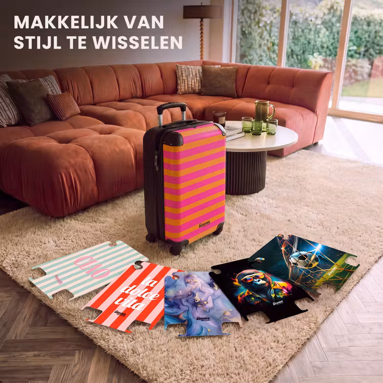 CaseSwap - Strepen - Horizontaal - Roze — 5