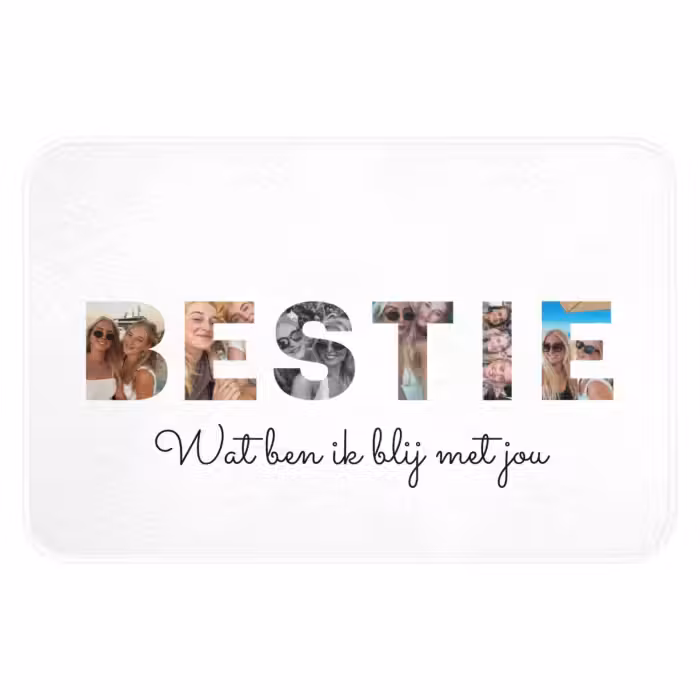 Badmat - Bestie - Lettercollage