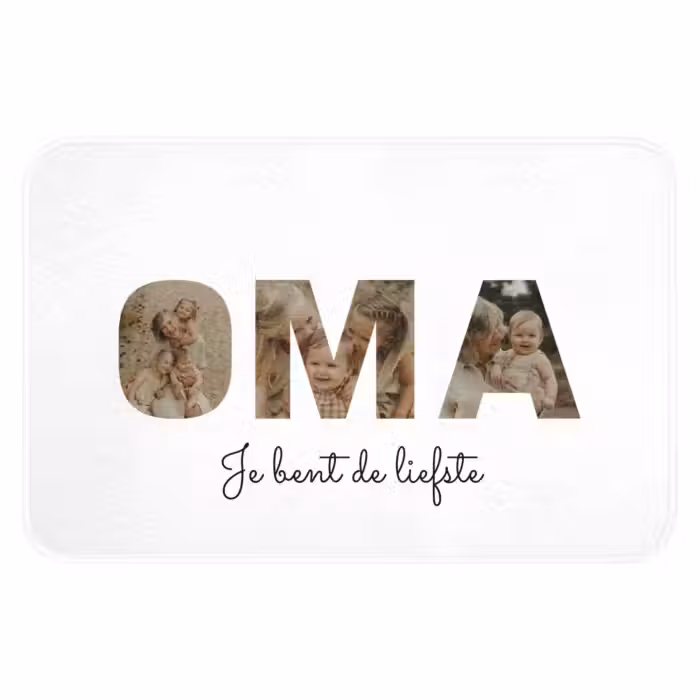 Badmat - Oma - Lettercollage