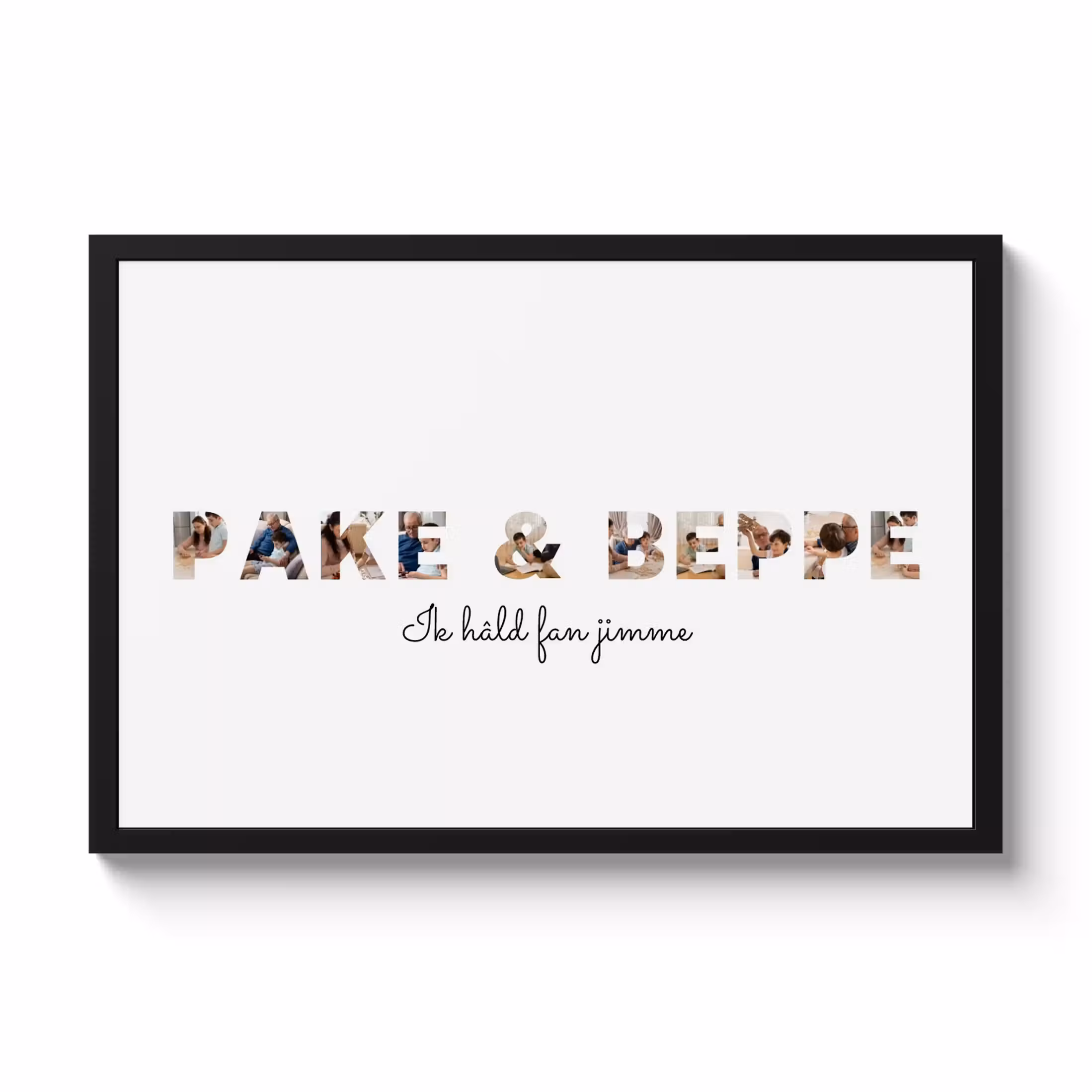 Poster met lijst - Pake & Beppe