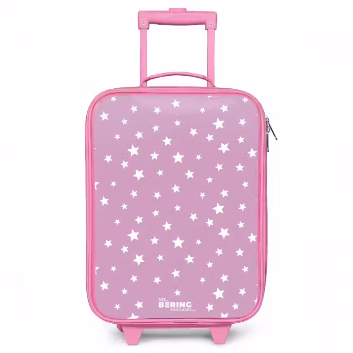 Kinderkoffer - Roze - Sterrenstof