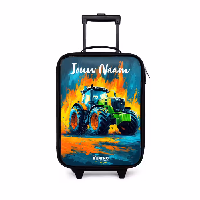 Kinderkoffer - Abstract - Tractor - Groen