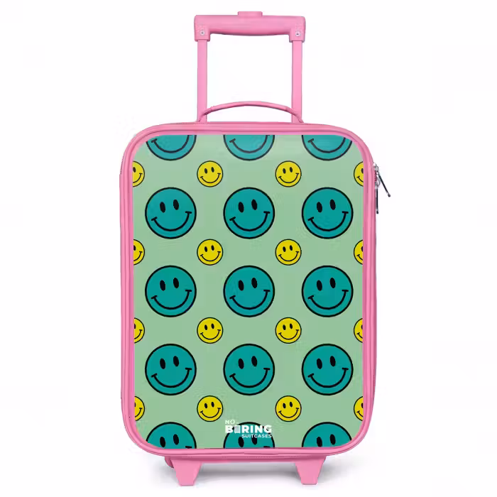 Kinderkoffer - Roze - All smiles groen